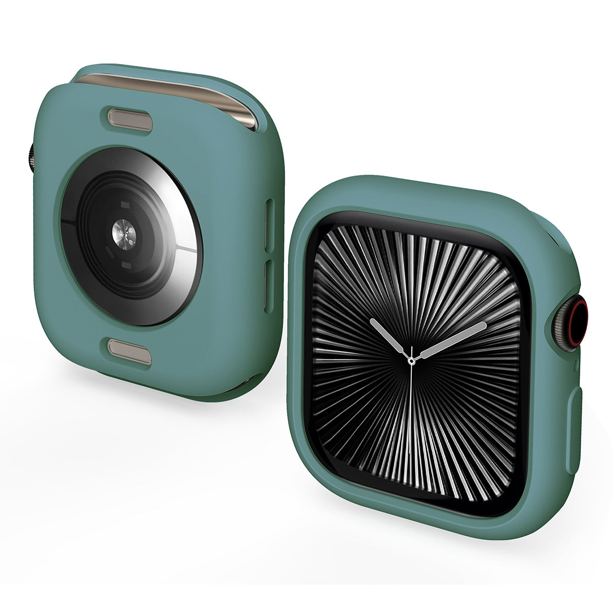 For Apple Watch Series 10 46mm ENKAY HAT PRINCE Candy Color TPU Watch Case Shockproof Cover - Green