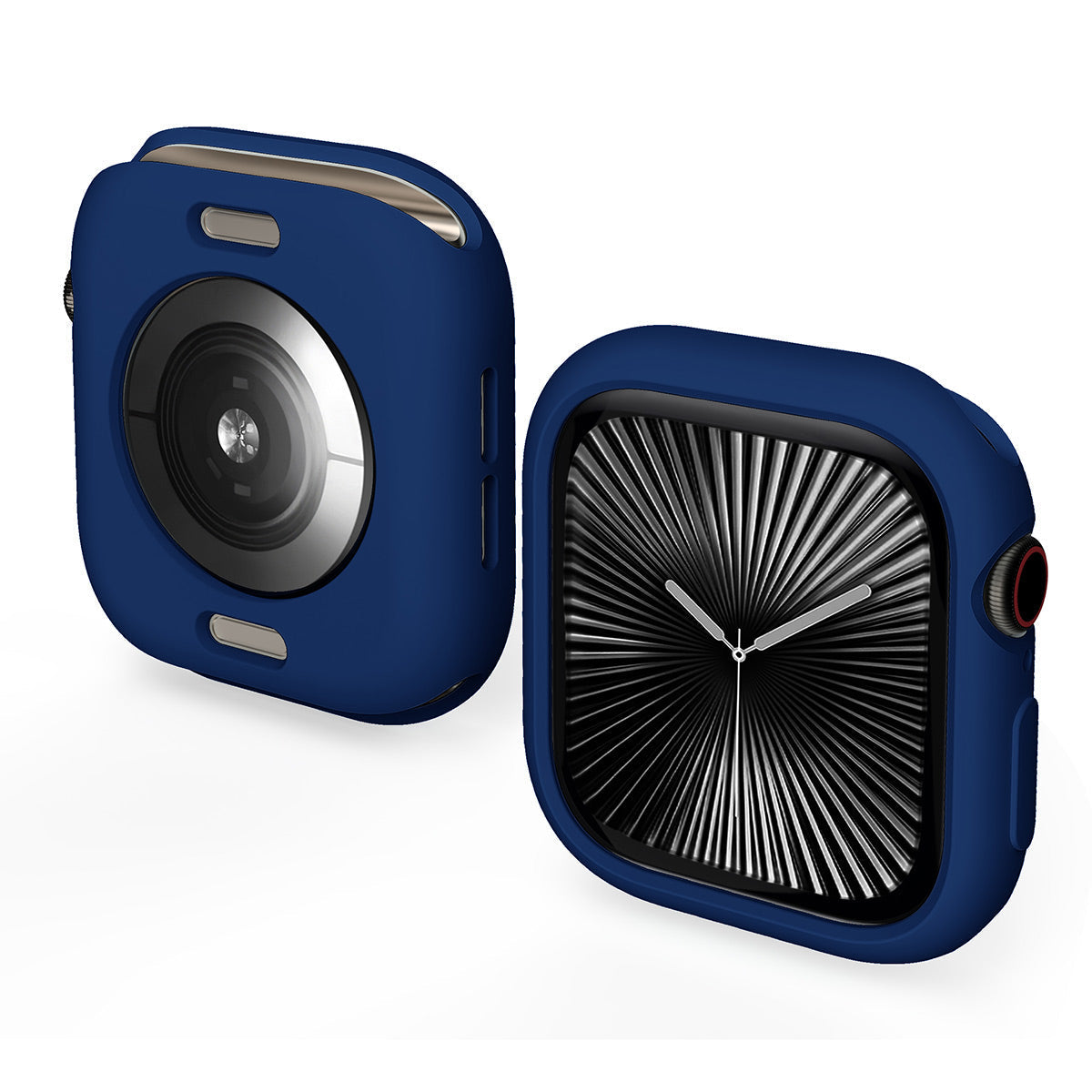 For Apple Watch Series 10 46mm ENKAY HAT PRINCE Candy Color TPU Watch Case Shockproof Cover - Dark Blue