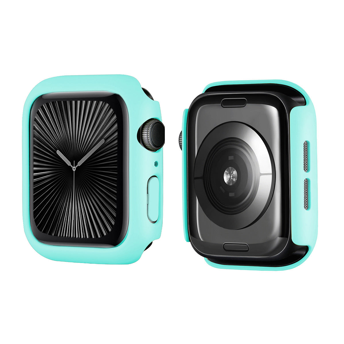 For Apple Watch Series 10 42mm ENKAY HAT PRINCE Solid Color PC Watch Case Shockproof Cover - Light Blue