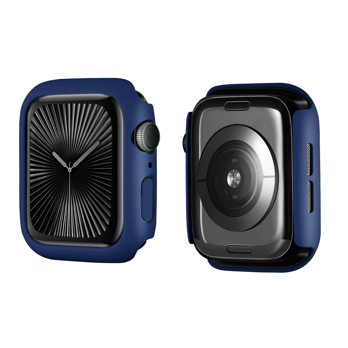 For Apple Watch Series 10 42mm ENKAY HAT PRINCE Solid Color PC Watch Case Shockproof Cover - Dark Blue