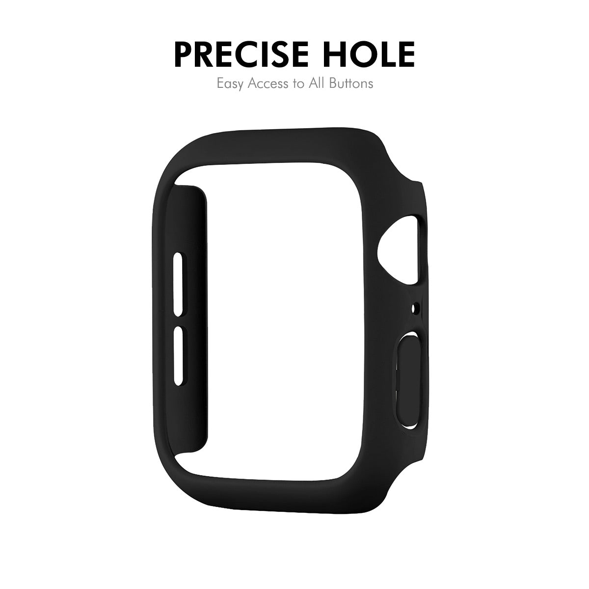 For Apple Watch Series 10 42mm ENKAY HAT PRINCE Solid Color PC Watch Case Shockproof Cover - Dark Blue