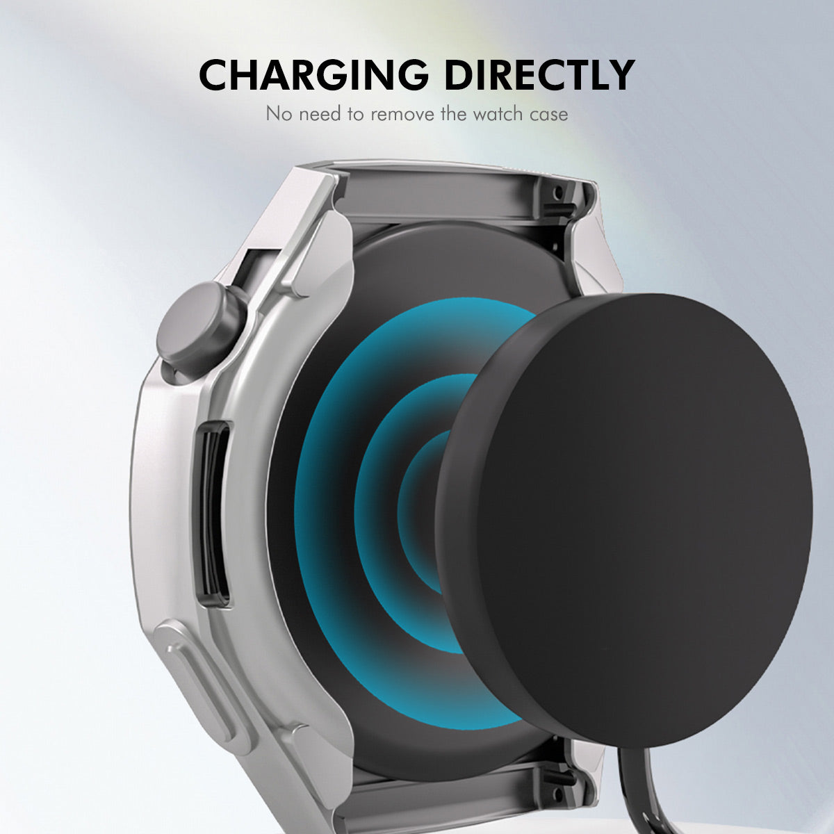 For Huawei Watch GT 5 Pro 46mm ENKAY Hat-Prince TPU Watch Case Electroplating Watch Cover with Screen Protector - Transparent