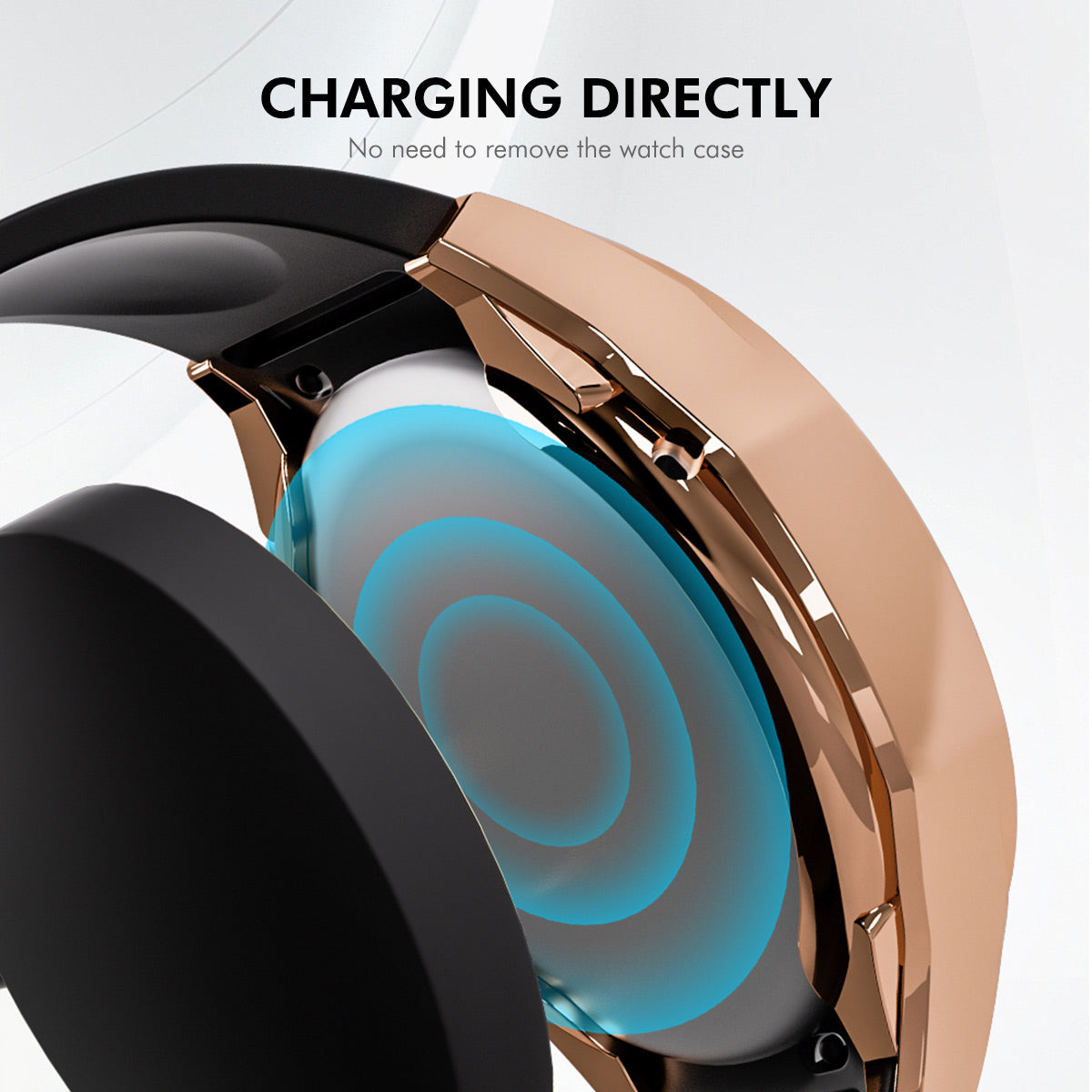 For Huawei Watch GT 5 41mm ENKAY Hat-Prince TPU Watch Case Electroplating Watch Cover with Screen Protector - Rose Gold