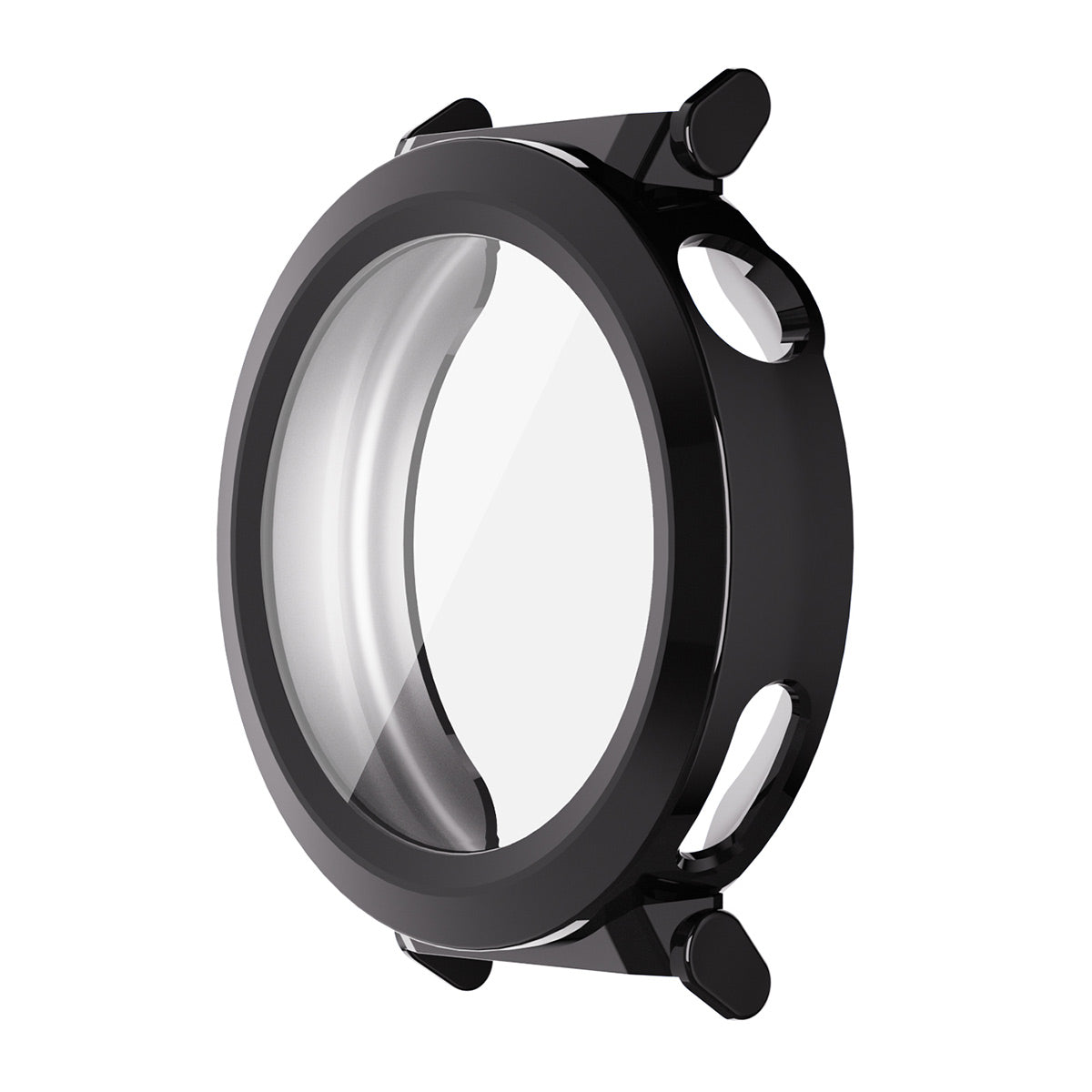 For Huawei Watch GT 5 Pro 42mm ENKAY Hat-Prince TPU Watch Case Electroplating Watch Cover with Screen Protector - Black