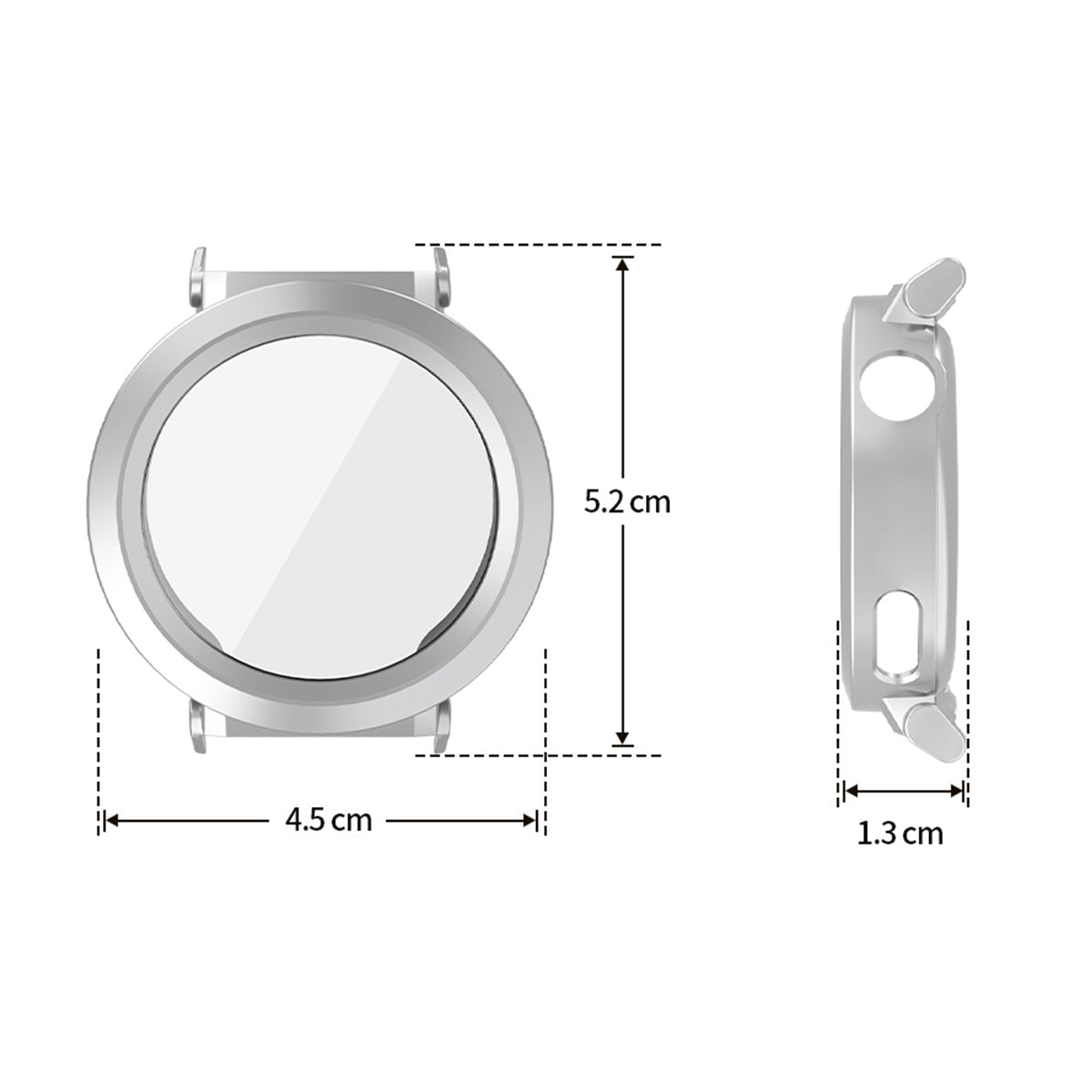 For Huawei Watch GT 5 Pro 42mm ENKAY Hat-Prince TPU Watch Case Electroplating Watch Cover with Screen Protector - Black