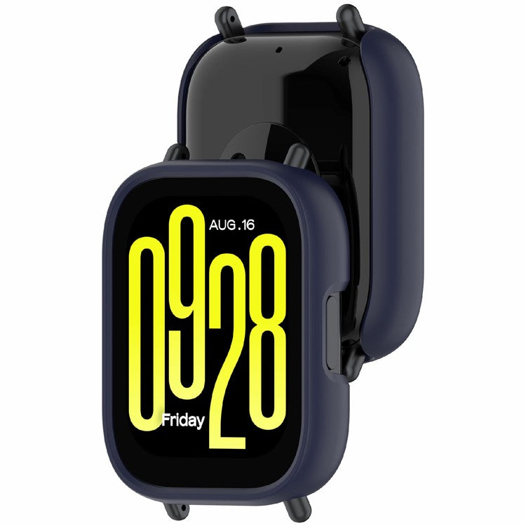 For Xiaomi Redmi Watch 5 Lite Protective Cover Hollow-Out PC Watch Frame Case - Midnight Blue