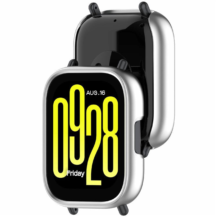 For Xiaomi Redmi Watch 5 Lite Protective Cover Hollow-Out PC Watch Frame Case - Silver