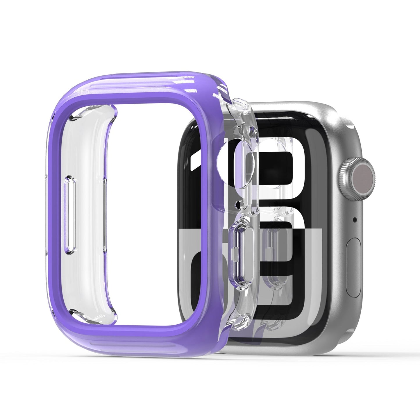 For Apple Watch Series 10 42mm DUX DUCIS Camo Series Watch Case PC+TPU Watch Cover Protector - Purple