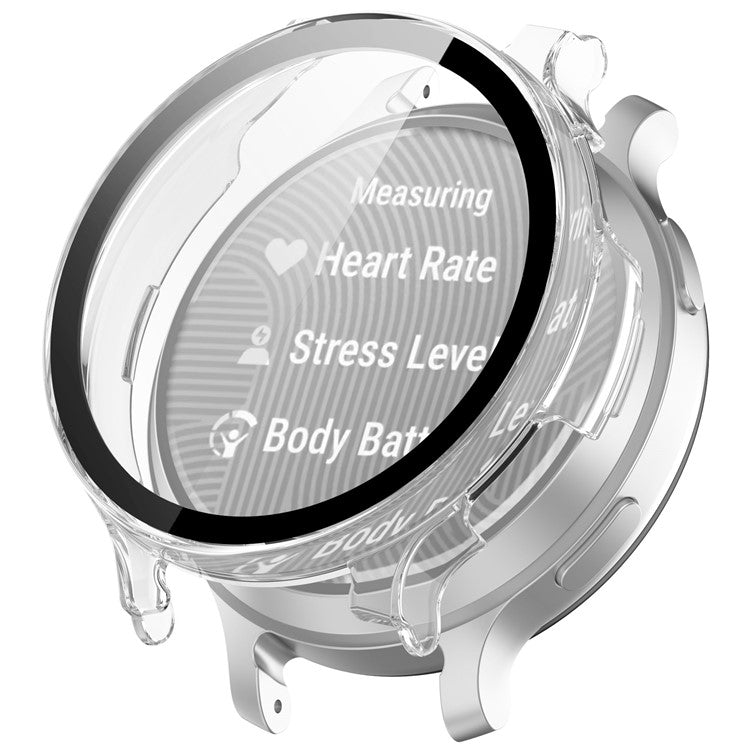 For Garmin Lily 2 Active / Lily 2 Protective Case PC Watch Cover with Screen Film - Transparent