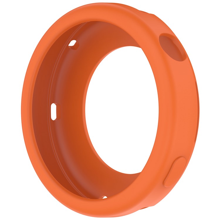 For Huawei Watch GT 5 Pro 42mm Watch Case Soft Silicone Hollow Watch Frame Cover - Orange