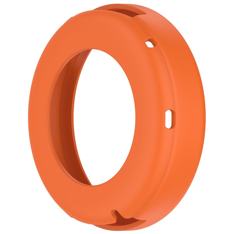 For Huawei Watch GT 5 Pro 42mm Watch Case Soft Silicone Hollow Watch Frame Cover - Orange