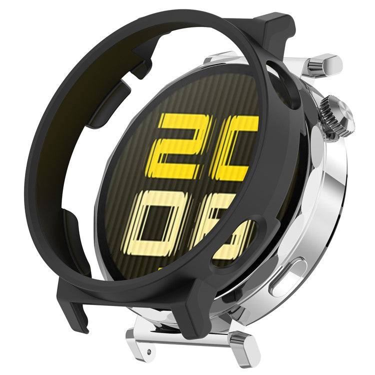 For Huawei Watch GT 5 41mm Half Coverage Hollow-Out Protective Cover PC Watch Frame Case - Black
