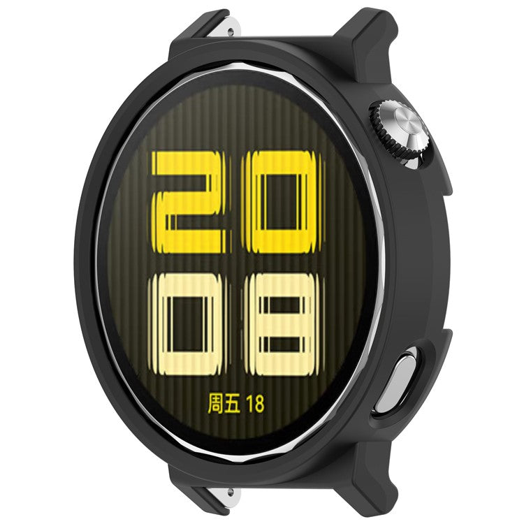 For Huawei Watch GT 5 41mm Half Coverage Hollow-Out Protective Cover PC Watch Frame Case - Black