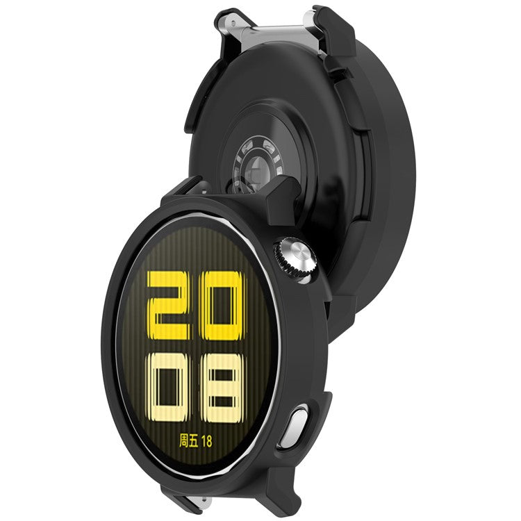 For Huawei Watch GT 5 41mm Half Coverage Hollow-Out Protective Cover PC Watch Frame Case - Black