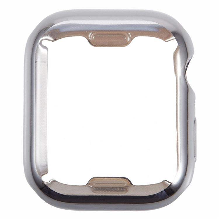 For Apple Watch Series 3 / 2 / 1 38mm Watch Case Electroplating Full Coverage TPU Protective Cover - Silver