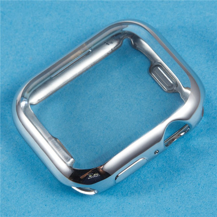 For Apple Watch Series 3 / 2 / 1 38mm Watch Case Electroplating Full Coverage TPU Protective Cover - Silver