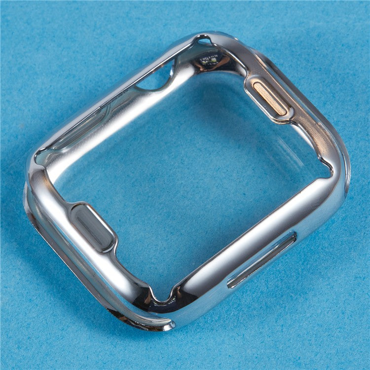For Apple Watch Series 3 / 2 / 1 38mm Watch Case Electroplating Full Coverage TPU Protective Cover - Silver