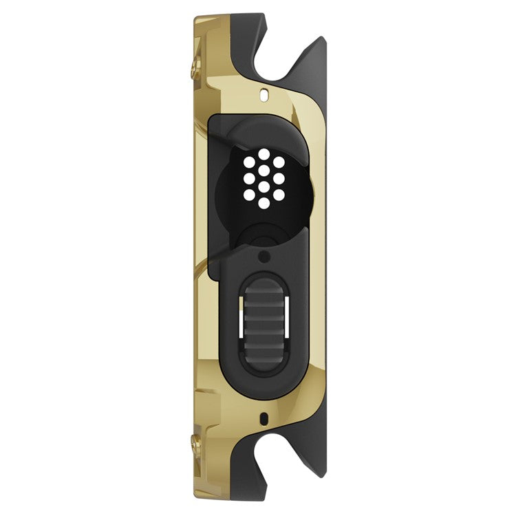 Watch Case Set for Apple Watch Ultra 2 / Ultra 49mm Hard PC+TPU Watch Frame Cover Combo - Gold