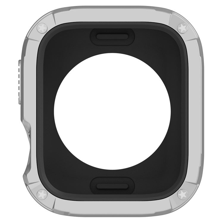 Watch Case Set for Apple Watch Series 10 46mm Hard PC+TPU Watch Frame Cover Combo - Silver