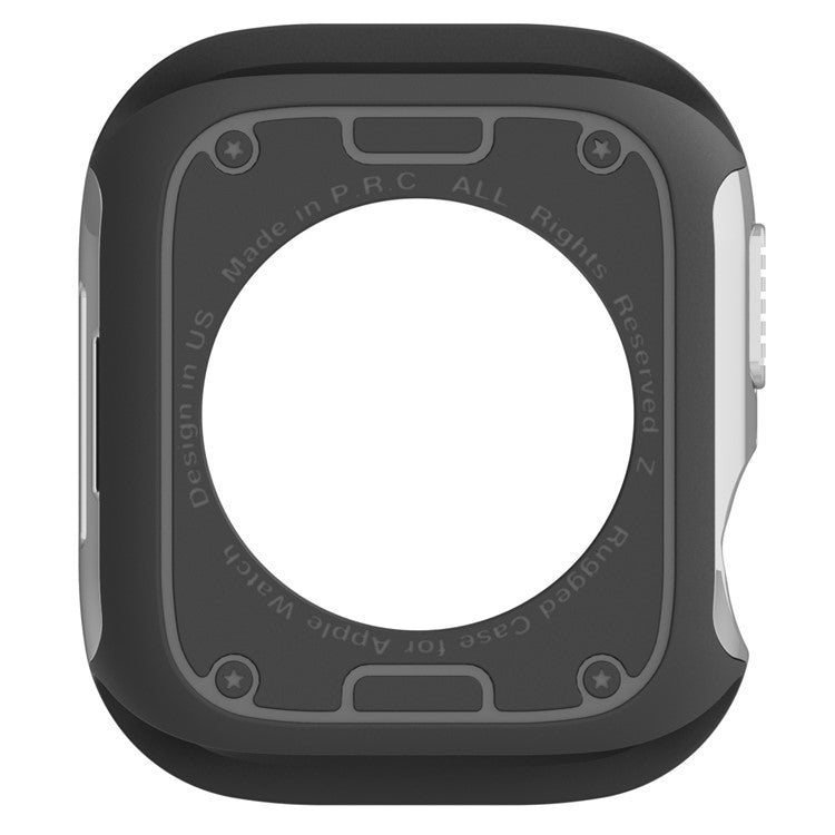 Watch Case Set for Apple Watch Series 10 46mm Hard PC+TPU Watch Frame Cover Combo - Silver