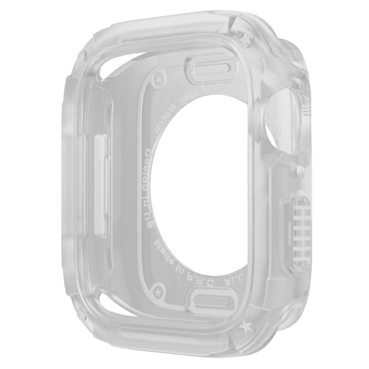 Watch Case Set for Apple Watch Series 10 42mm Hard PC+TPU Watch Frame Cover Combo - Transparent