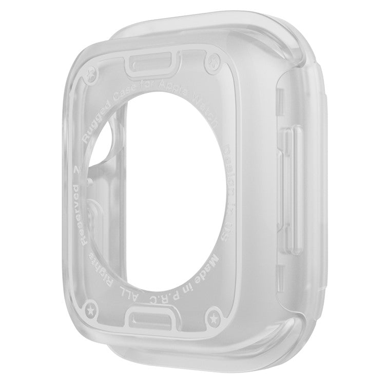 Watch Case Set for Apple Watch Series 10 42mm Hard PC+TPU Watch Frame Cover Combo - Transparent