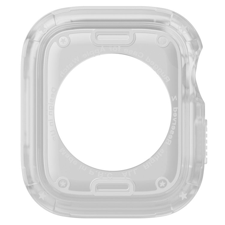 Watch Case Set for Apple Watch Series 10 42mm Hard PC+TPU Watch Frame Cover Combo - Transparent