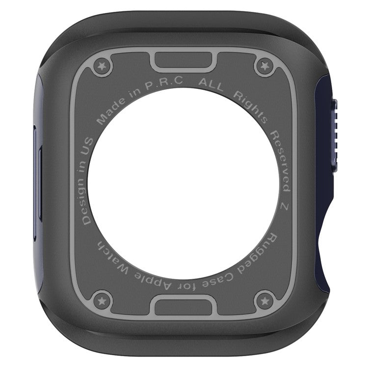 Watch Case Set for Apple Watch Series 10 42mm Hard PC+TPU Watch Frame Cover Combo - Blue