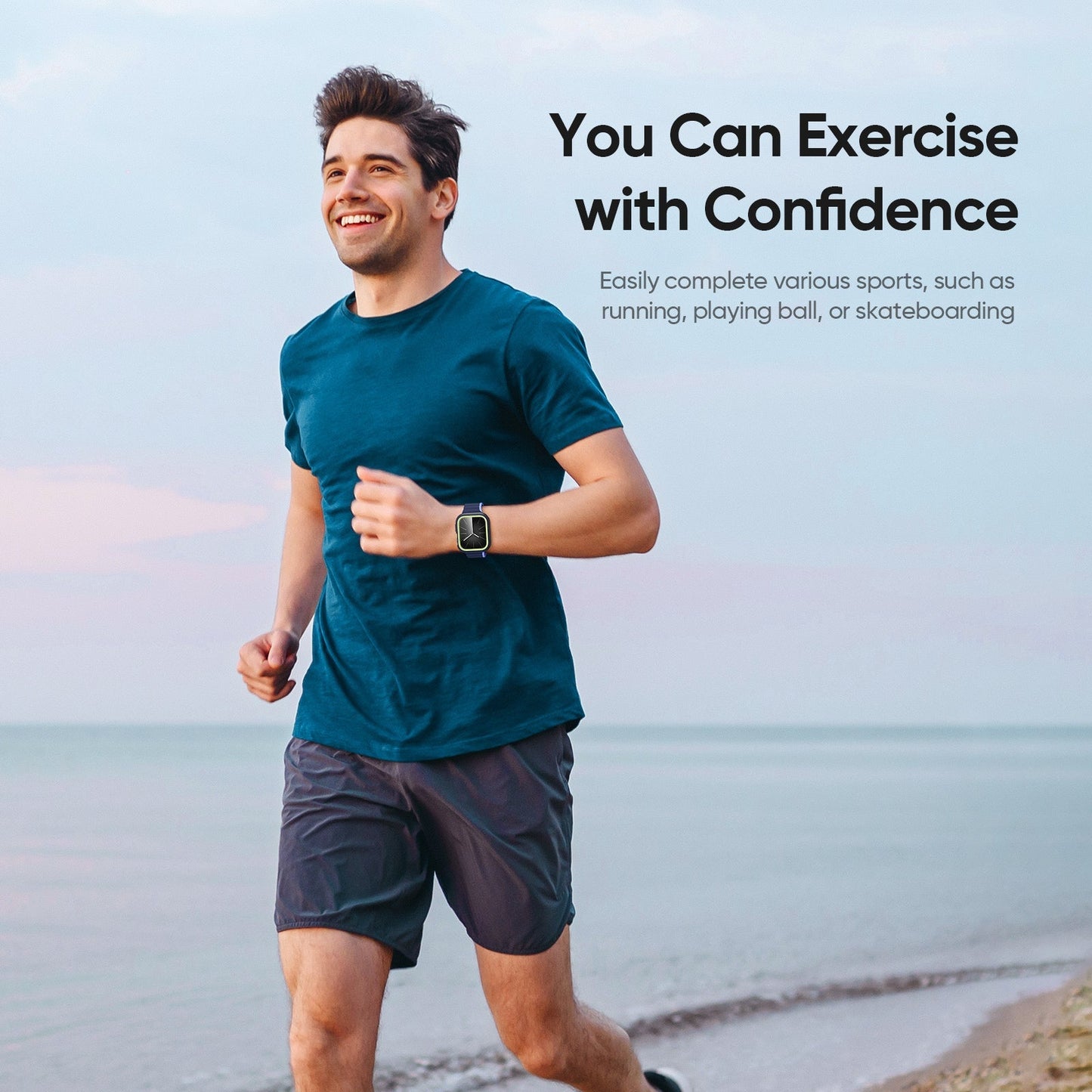 For Apple Watch Series 10 46mm Case DUX DUCIS Bamo Series Watch Cover Shockproof Smartwatch Protector - Midnight Green