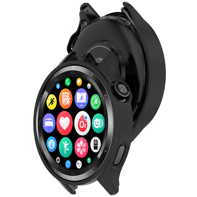 For Xiaomi Watch S4 / S4 eSIM Version Protective Case Hollow Hard PC Watch Cover - Black