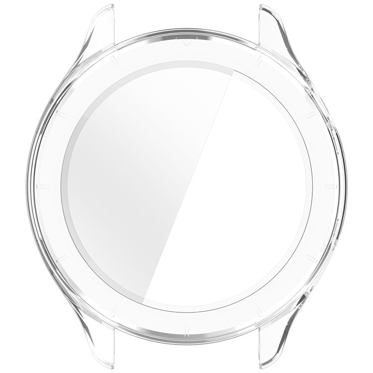 For Xiaomi Watch S4 / S4 eSIM Version Watch Case PC Frame Cover with Tempered Glass Screen Film - Transparent