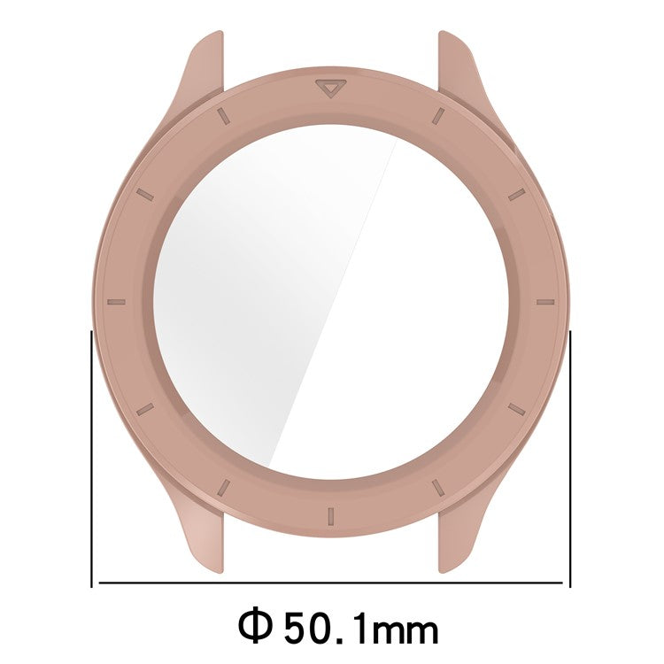 For Xiaomi Watch S4 / S4 eSIM Version Watch Case PC Frame Cover with Tempered Glass Screen Film - Transparent