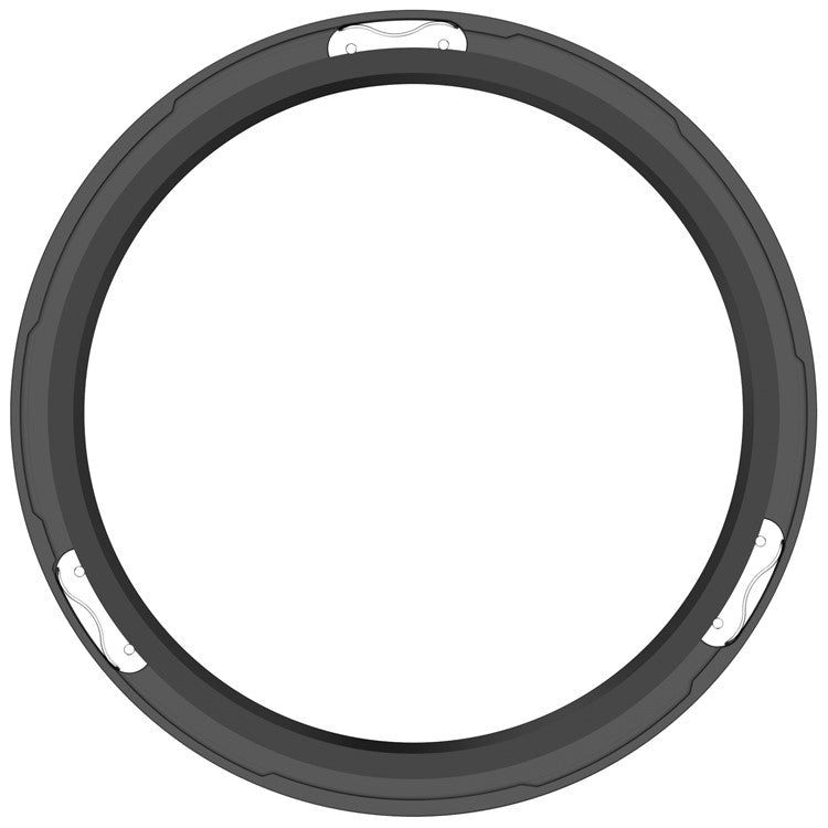 For Xiaomi Watch S4 / S4 eSIM Version / S3 / S3 eSIM Version Bezel Ring 316 Stainless Steel Bezel Loop Cover - Black+Rainbow