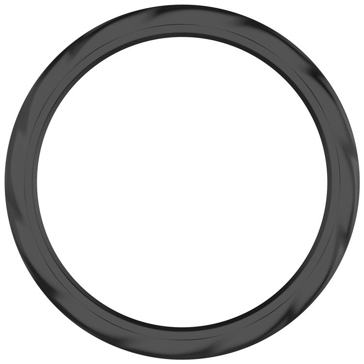 For Xiaomi Watch S4 / S4 eSIM Version / S3 / S3 eSIM Version Bezel Ring 316 Stainless Steel Bezel Loop Cover - Black Thread