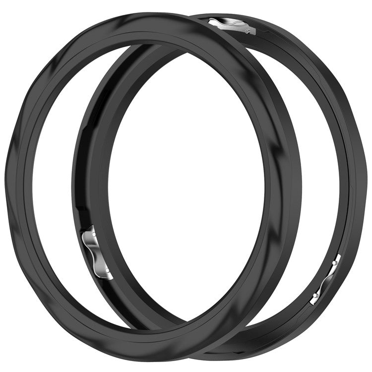 For Xiaomi Watch S4 / S4 eSIM Version / S3 / S3 eSIM Version Bezel Ring 316 Stainless Steel Bezel Loop Cover - Black Thread