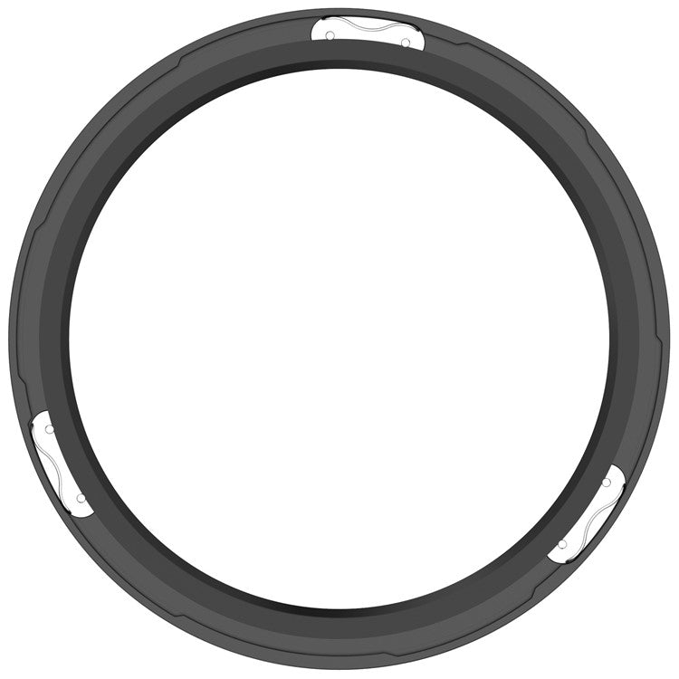 For Xiaomi Watch S4 / S4 eSIM Version / S3 / S3 eSIM Version Bezel Ring 316 Stainless Steel Bezel Loop Cover - Black Thread