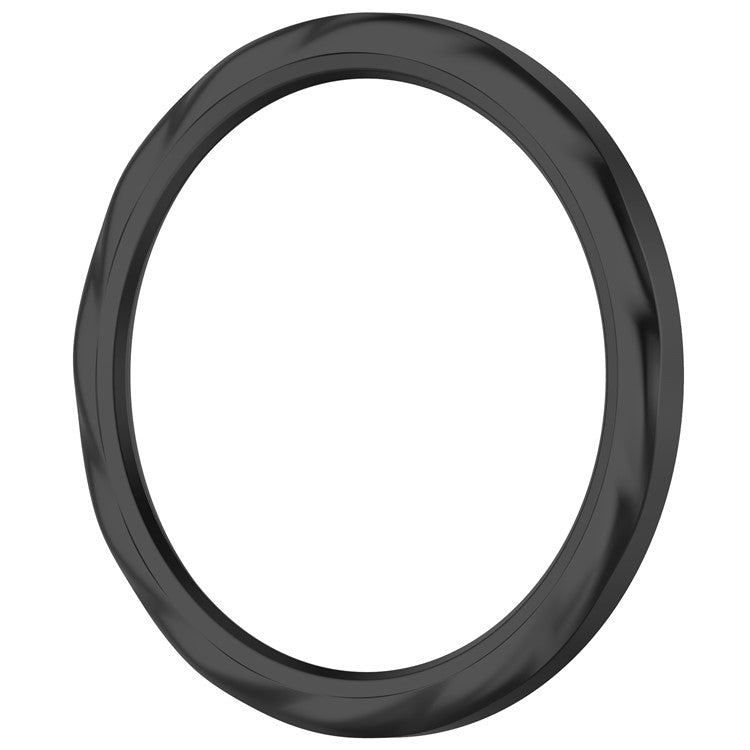 For Xiaomi Watch S4 / S4 eSIM Version / S3 / S3 eSIM Version Bezel Ring 316 Stainless Steel Bezel Loop Cover - Black Thread