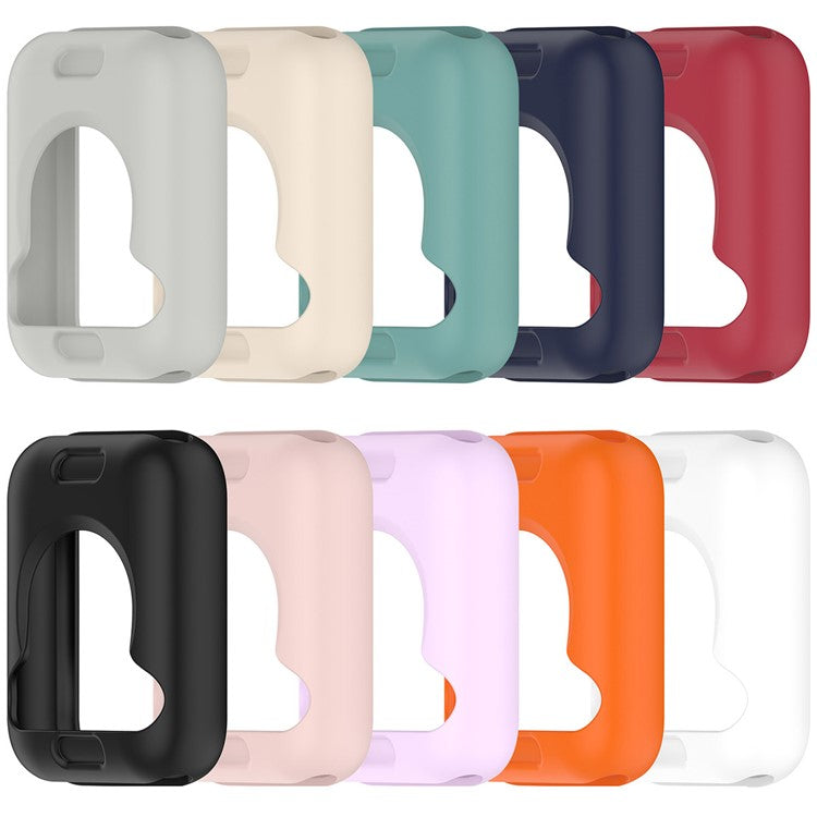 For Xiaomi Smart Band 9 Pro Case Soft Silicone Protective Frame Cover - White