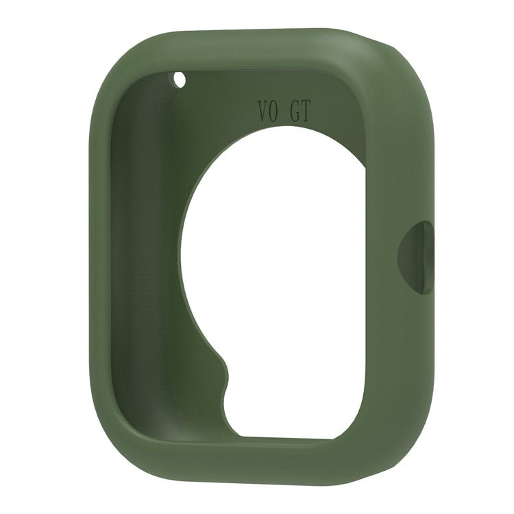 For vivo iQOO Watch GT / Watch GT Watch Case Soft Silicone Hollow Watch Frame Cover - Dark Green