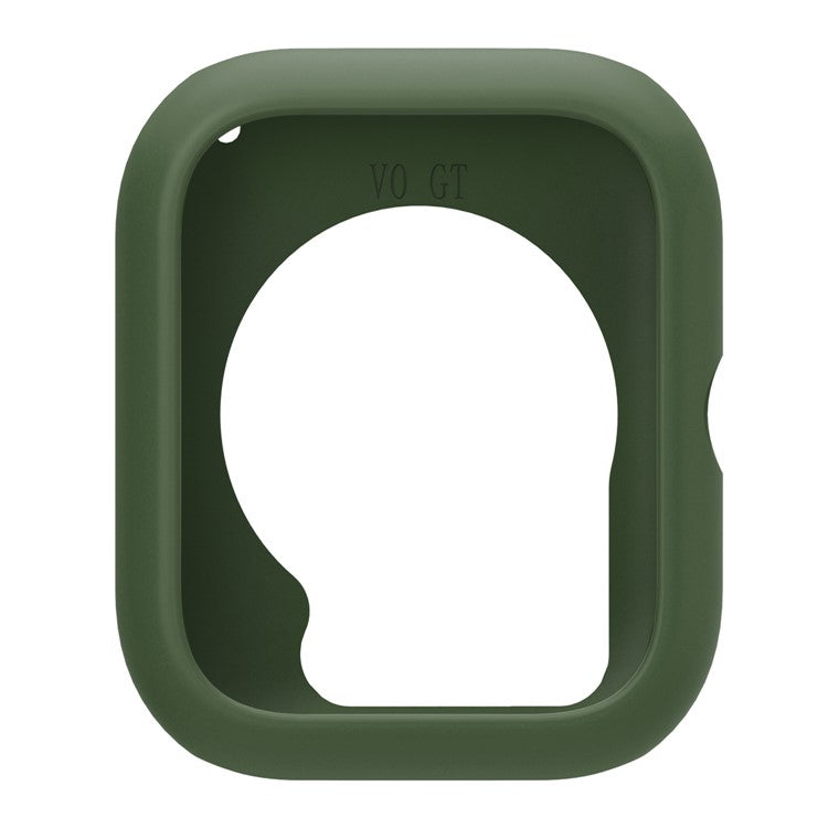 For vivo iQOO Watch GT / Watch GT Watch Case Soft Silicone Hollow Watch Frame Cover - Dark Green