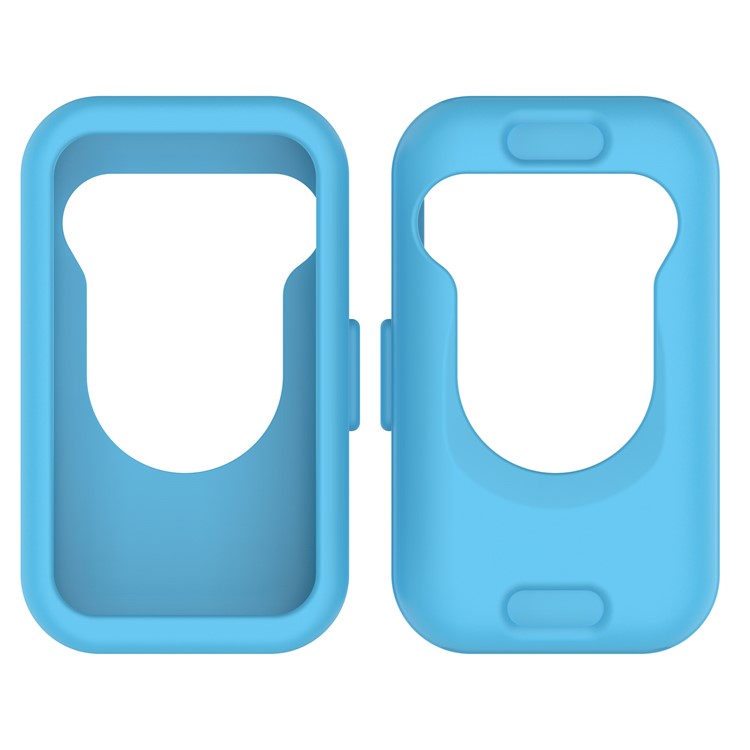 For Huawei Band 9 / Band 8 Watch Case Soft Silicone Hollow Watch Frame Cover - Sky Blue