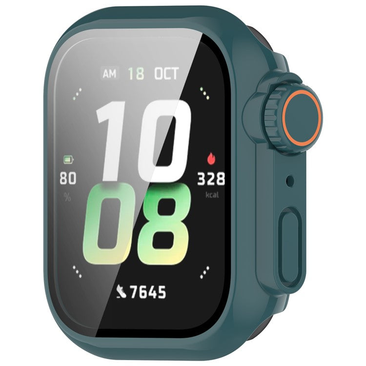 For Honor Watch 5 PC Tempered Glass Integrated Watch Case Full Coverage Protector - Green