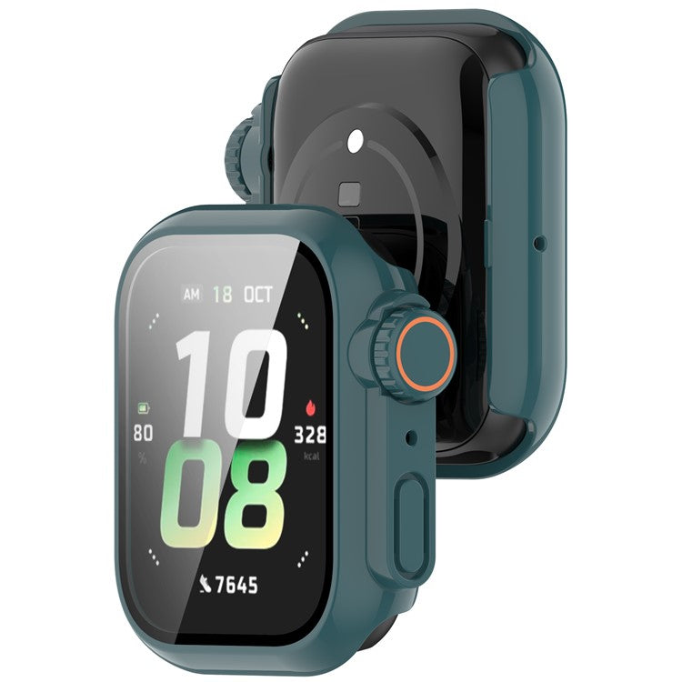 For Honor Watch 5 PC Tempered Glass Integrated Watch Case Full Coverage Protector - Green