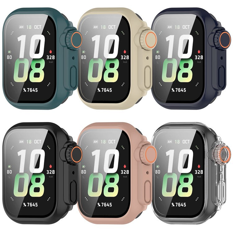 For Honor Watch 5 PC Tempered Glass Integrated Watch Case Full Coverage Protector - Green