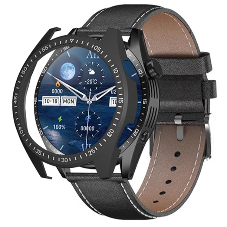 For Aigo G20 Watch Case Drop-Proof Hard PC Protective Cover - Black / White