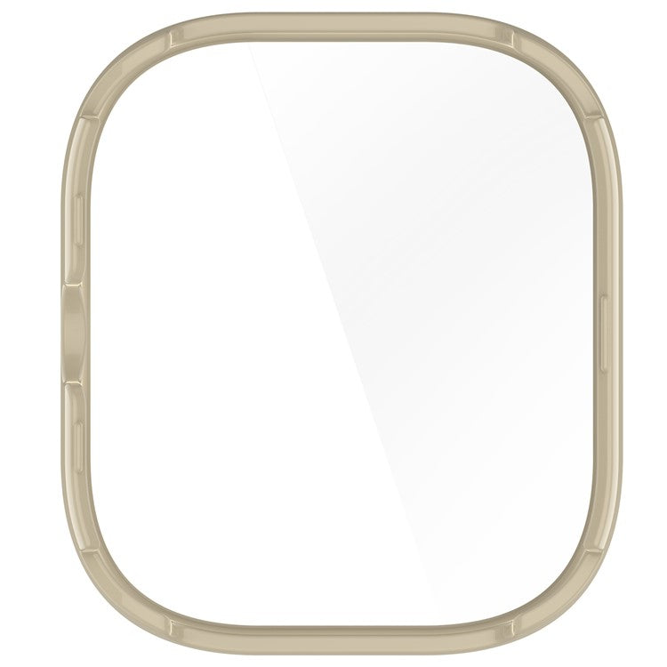 For Xiaomi Redmi Watch 5 / Watch 5 eSIM Case Hard PC All-Around Watch Cover with Tempered Glass Film - Ivory White