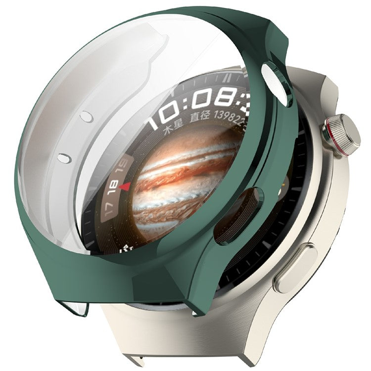 For Huawei Watch 4 TPU Watch Case Full Coverage Electroplating Protective Cover - Green
