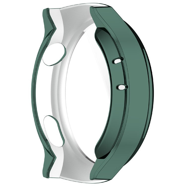 For Huawei Watch 4 TPU Watch Case Full Coverage Electroplating Protective Cover - Green