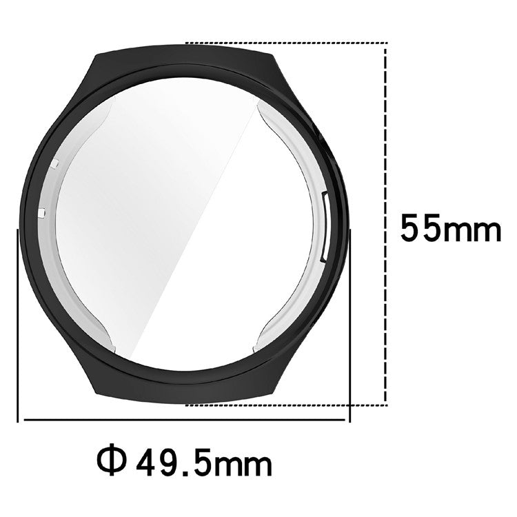 For Huawei Watch 4 TPU Watch Case Full Coverage Electroplating Protective Cover - Green