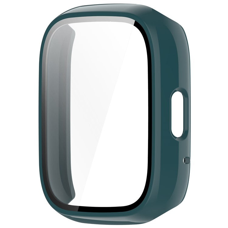 For Lifesense Watch 3 Case Hard PC All-Around Watch Cover with Tempered Glass Film - Green